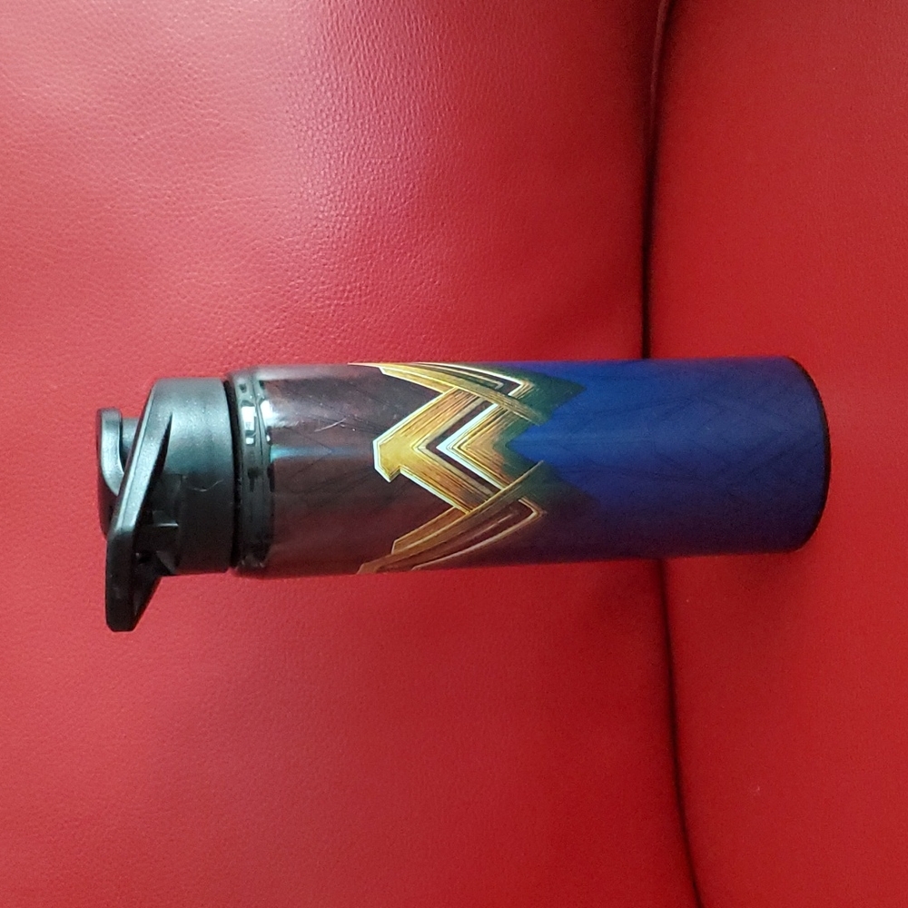 Silver Buffalo WONDER WOMAN LOGO Stainless Steel Water Bottle -New- BPA FREE